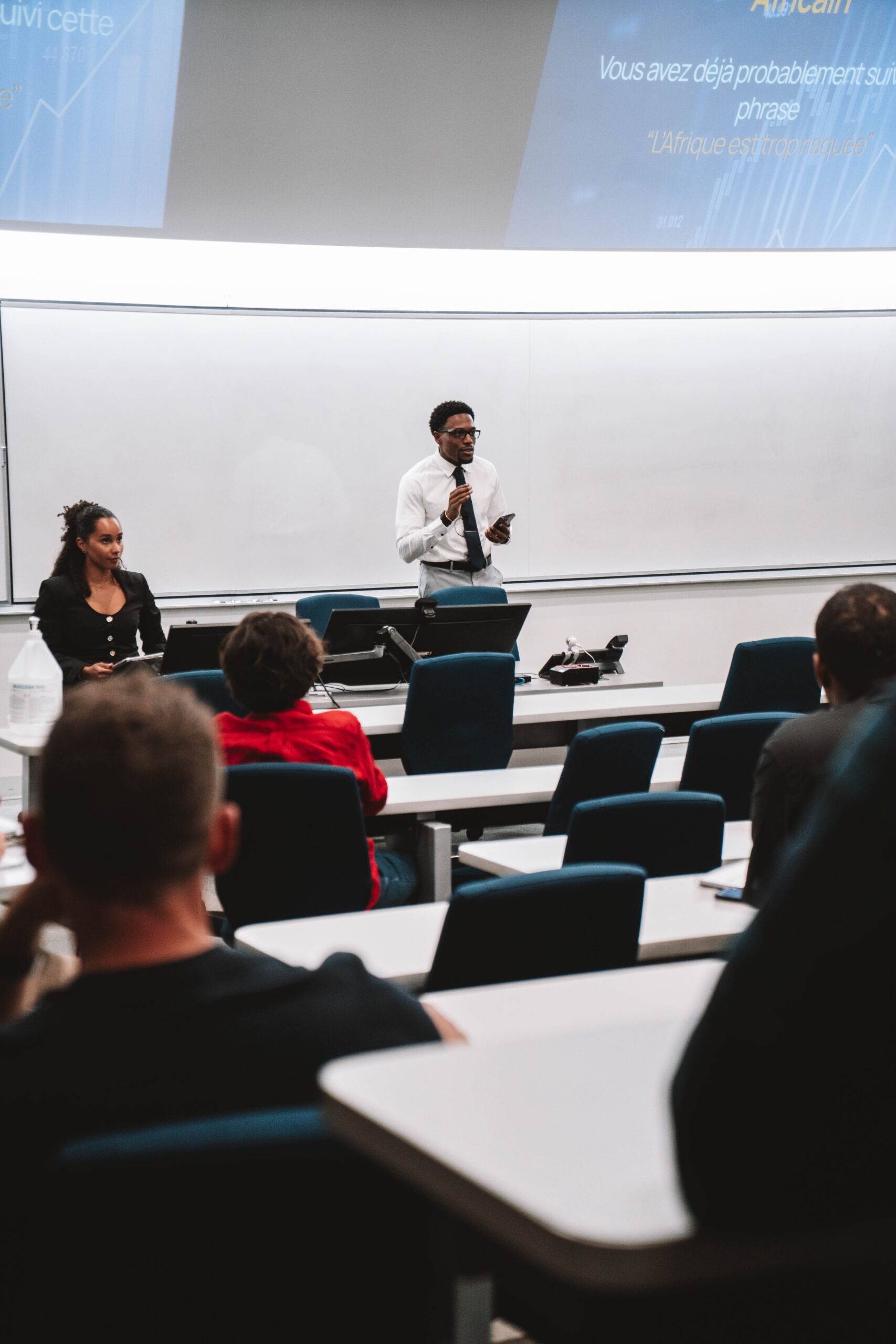 Boum III JR giving keynote at HEC Montreal Canada